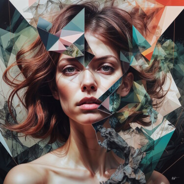 数字艺术 标题为“Surreal Collage #8” 由Frederic Racaud, 原创艺术品, AI生成的图像