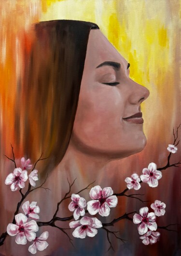 绘画 标题为“Spring” 由Mykola Havryliuk, 原创艺术品, 油 安装在木板上