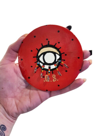雕塑 标题为“Muladhara Eye of Aw…” 由Galí Sefer, 原创艺术品, 丙烯 安装在木板上