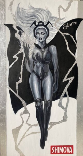 Schilderij getiteld "Storm" door Alina Shimova, Origineel Kunstwerk, Olie