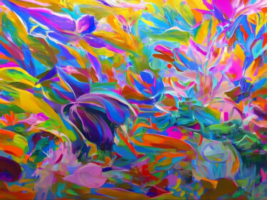 数字艺术 标题为“Colorful abstract a…” 由Pict T Mosb, 原创艺术品, AI生成的图像
