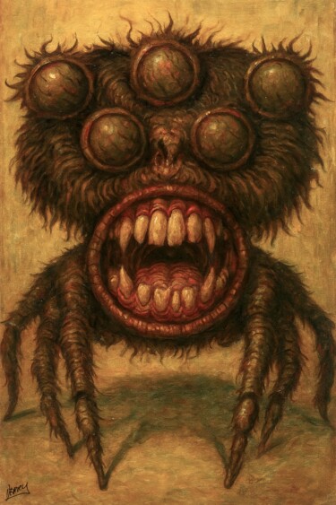 绘画 标题为“Spider Monkey” 由Spencer Derry, 原创艺术品, AI生成的图像