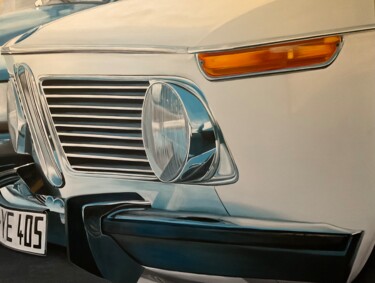 绘画 标题为“BMW 1602 2002 calan…” 由Gilbert Duchamp, 原创艺术品, 丙烯 安装在木质担架架上