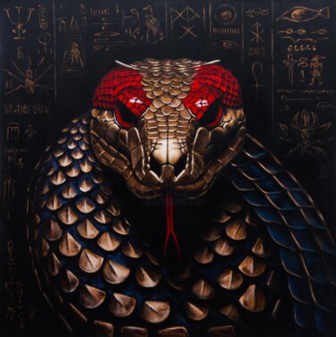 绘画 标题为“Kundalini Snake” 由Alina Shimova, 原创艺术品, 丙烯
