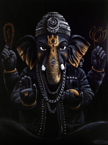 绘画 标题为“Ganesha” 由Alina Shimova, 原创艺术品, 丙烯