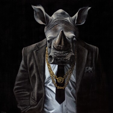 绘画 标题为“Rhino” 由Alina Shimova, 原创艺术品, 丙烯