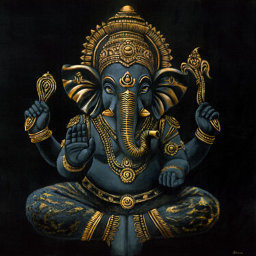 绘画 标题为“Classic Ganesha” 由Alina Shimova, 原创艺术品, 丙烯