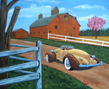 Pittura intitolato "Lines and Curves" da Anthony Dunphy, Opera d'arte originale, Acrilico