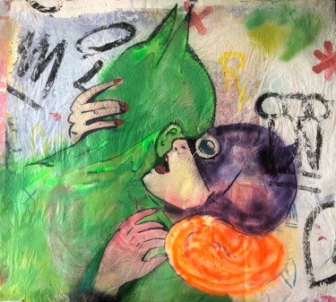 Painting titled ""Heroic"" by Cicero Spin, Original Artwork, Spray paint