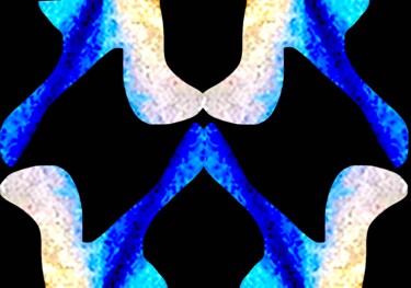 Organic Symmetry 3d 数字艺术 标题为“Organic Symmetry 3d” 由Ken Lerner, 原创艺术品, 2D数字工作