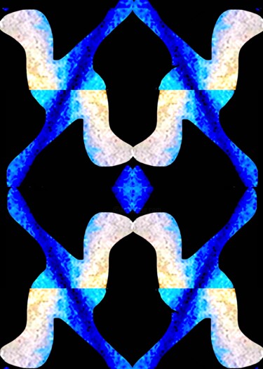 Organic Symmetry 3d2c 数字艺术 标题为“Organic Symmetry 3d…” 由Ken Lerner, 原创艺术品, 2D数字工作