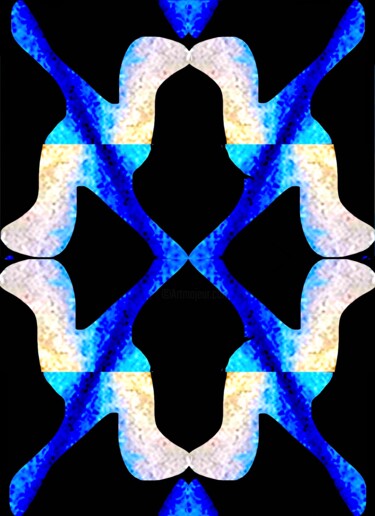 Organic Symmetry 3d2d 数字艺术 标题为“Organic Symmetry 3d…” 由Ken Lerner, 原创艺术品, 2D数字工作