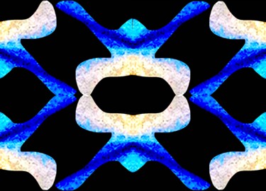 Organic Symmetry 3d3 数字艺术 标题为“Organic Symmetry 3d3” 由Ken Lerner, 原创艺术品, 2D数字工作