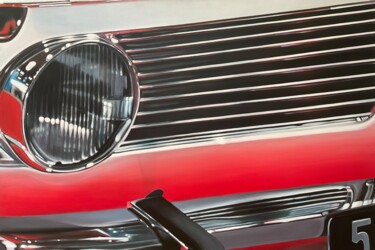 绘画 标题为“BMW 1602 calandre” 由Gilbert Duchamp, 原创艺术品, 丙烯