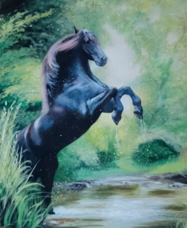 绘画 标题为“Horse” 由Nurgaliy Abdigaliyev, 原创艺术品, 油