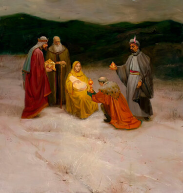 Offertory Картина под названием "Offertory" - Nurgaliy Abdigaliyev, Подлинное произведение искусства, Масло