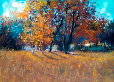 绘画 标题为“Autumn Landscape wi…” 由Nurgaliy Abdigaliyev, 原创艺术品, 油