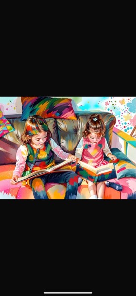 Photographie intitulée "Moment d'enfance" par Nature, Œuvre d'art originale, Image générée par l'IA