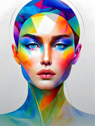 数字艺术 标题为“Painted beautiful w…” 由Pict T Mosb, 原创艺术品, AI生成的图像