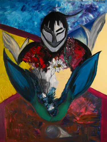 Mr. Flowers. Catch the balance 绘画 标题为“Mr. Flowers. Catch…” 由Oksana Budnichenko, 原创艺术品, 油