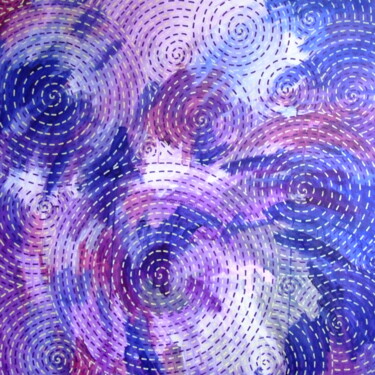 Nebula Purple 绘画 标题为“Nebula Purple” 由Marina Krylova, 原创艺术品, 丙烯 安装在木质担架架上