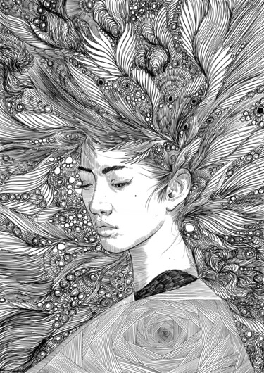 数字艺术 标题为“Holy Are You” 由Louison Labeau, 原创艺术品, 2D数字工作