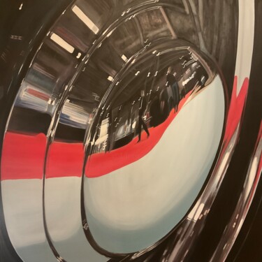 Painting titled "Rolls royce hubcab…" by Gilbert Duchamp, Original Artwork, Acrylic