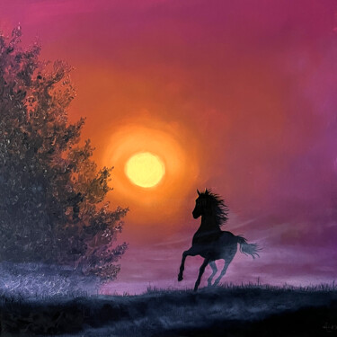 Pittura intitolato "Untamed" da Andrii Skoryi (LERAN), Opera d'arte originale, Olio