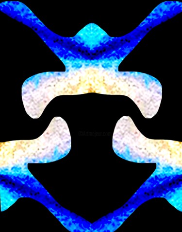 Arte digitale intitolato "Organic Symmetry 3f" da Ken Lerner, Opera d'arte originale, Lavoro digitale 2D