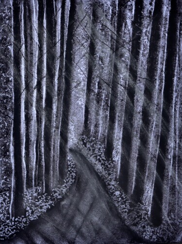 "Forgotten path 013" başlıklı Resim Alicia Lopez tarafından, Orijinal sanat, Karakalem