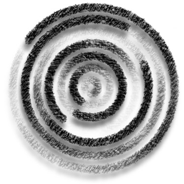 Sculpture intitulée "Graphite swirl" par Sumit Ratta, Œuvre d'art originale, Bois Monté sur Panneau de bois