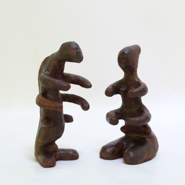 雕塑 标题为“Couple  (n° 367)” 由Didier Fournier, 原创艺术品, 青铜