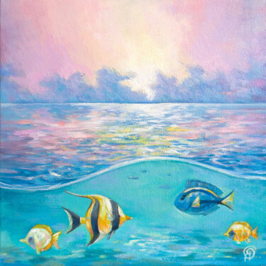 绘画 标题为“My Little Sea” 由Olya Yatsenko, 原创艺术品, 油