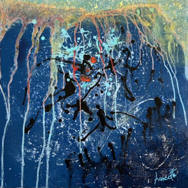 绘画 标题为“La danse” 由Gilles Hancotte, 原创艺术品, 丙烯 安装在木质担架架上