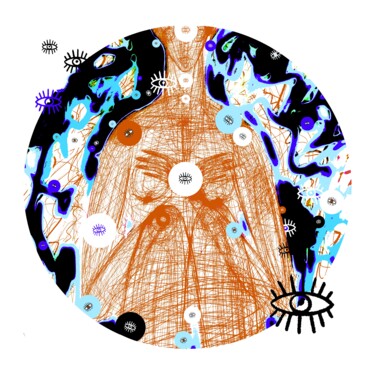 数字艺术 标题为“LOOK INSIDE” 由Oksana Rubanova, 原创艺术品, 2D数字工作