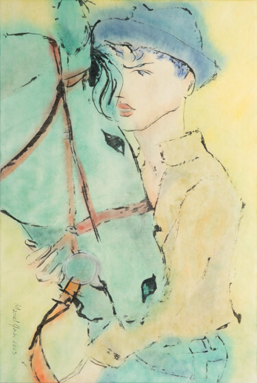 绘画 标题为“Quiet bond” 由Marcel Garbi, 原创艺术品, 水彩