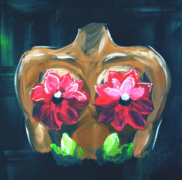 Christmas Gift 2025: Floral Anatomy Print | Richard Anderson 绘画 标题为“Christmas Gift 2025…” 由Anastasia Kokler, 原创艺术品, 丙烯