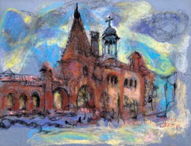 图画 标题为“Pastel Cityscape II” 由Ivan Tverdun, 原创艺术品, 粉彩