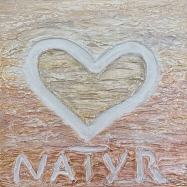 Textured painting about love for nature Malarstwo zatytułowany „Textured painting a…” autorstwa Lucy Moon, Oryginalna praca, Akryl