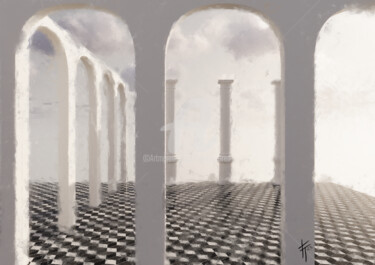 数字艺术 标题为“La Frontera Liminal…” 由Francisco Tabakman (Frankly Tired), 原创艺术品, 数字油画