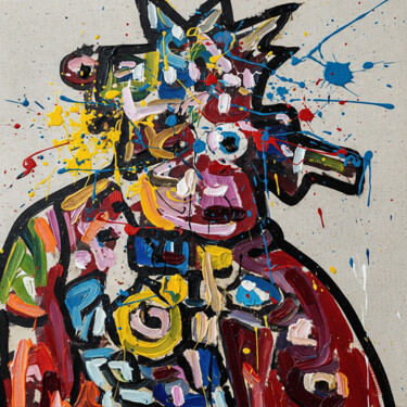 The Chaotic Face of Rebellious Art 数字艺术 标题为“The Chaotic Face of…” 由Umur Hozatli, 原创艺术品, 数字油画