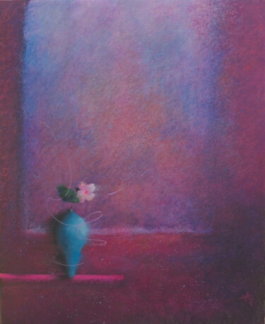 绘画 标题为“"Tourbillon"” 由Liliane Bordes, 原创艺术品, 丙烯 安装在其他刚性面板上
