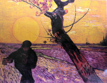 The Sower and the Sun : A Postcard of Fate 摄影 标题为“The Sower and the S…” 由Yeon-Gyeong Seo (Seo), 原创艺术品, 数码摄影