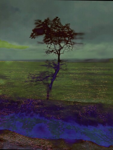 "A tree with a purpl…" başlıklı Fotoğraf Natalya Belalova tarafından, Orijinal sanat, Işık Boyama