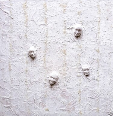 绘画 标题为“Life in White” 由Igor Kotnik, 原创艺术品, 丙烯 安装在木质担架架上