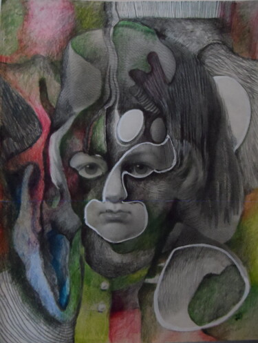 Disegno intitolato "ecole3" da Geneviève Durantou, Opera d'arte originale, Matita