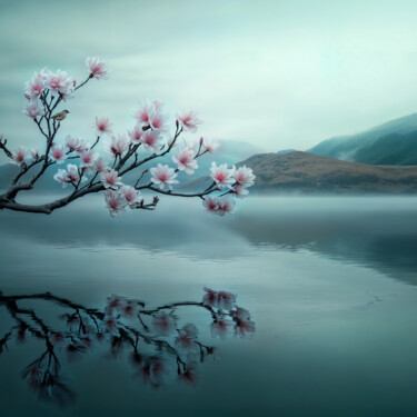 Arte digitale intitolato "Cherry Blossom 9" da Michael Filonow, Opera d'arte originale, Fotografia digitale