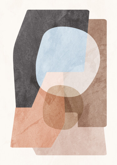 Arte digitale intitolato "ORGANIC ABSTRACT SH…" da Uillian Rius, Opera d'arte originale, Collage digitale