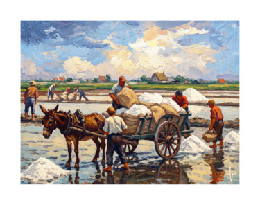 Arte digitale intitolato "Cum grano salis" da Jean Paul Pierozzi, Opera d'arte originale, Pittura digitale