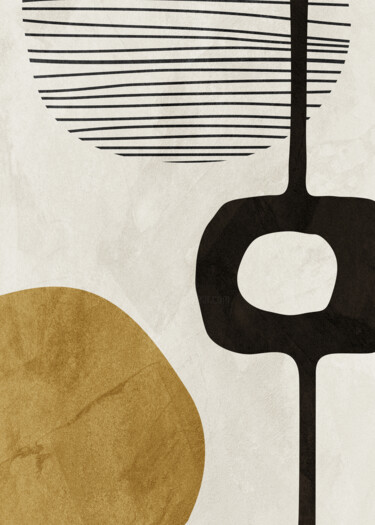 Arte digitale intitolato "ORGANIC ABSTRACT SH…" da Uillian Rius, Opera d'arte originale, Collage digitale